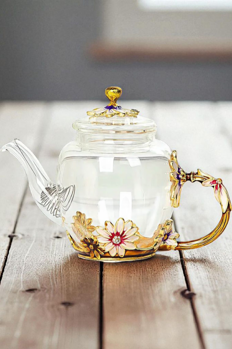 Service à Thé | Verre Fleuri