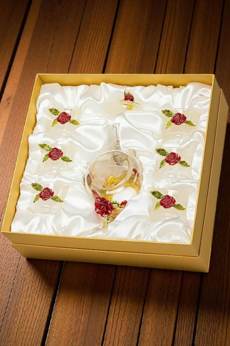 Service à Thé | Verre Fleuri