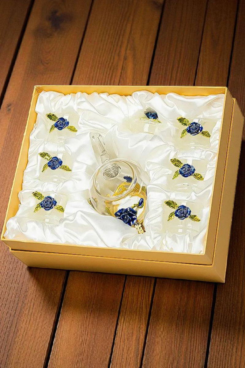 Service à Thé | Verre Fleuri