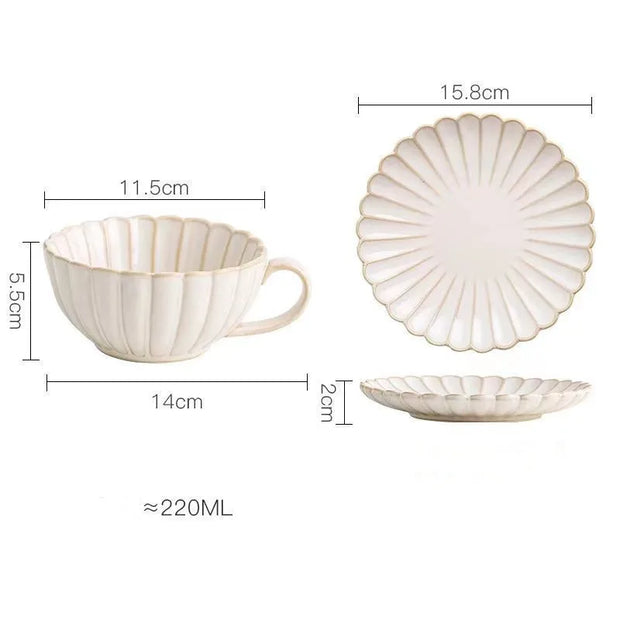 Service Anglais | Tasse et Soucoupe en Céramique
