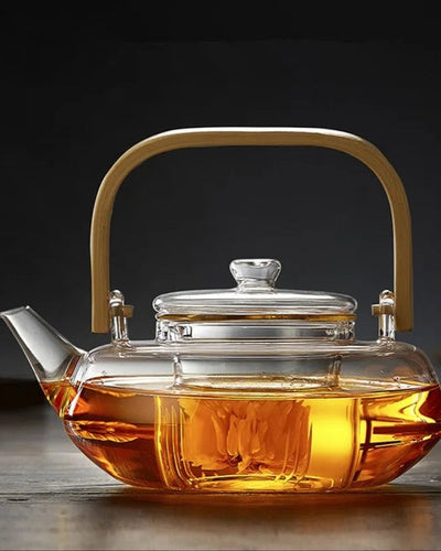 Théière en verre | Zen bambou