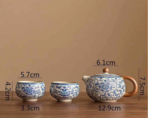 Théière Céramique | Azure petals