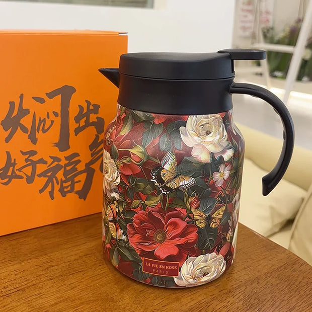 Théière Thermos | Vintage fleurie 1000ml