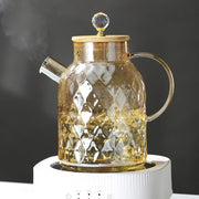 Théière en Verre | Cristal Doré
