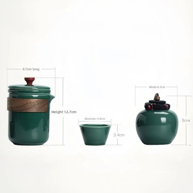 Service à thé | Vert impérial