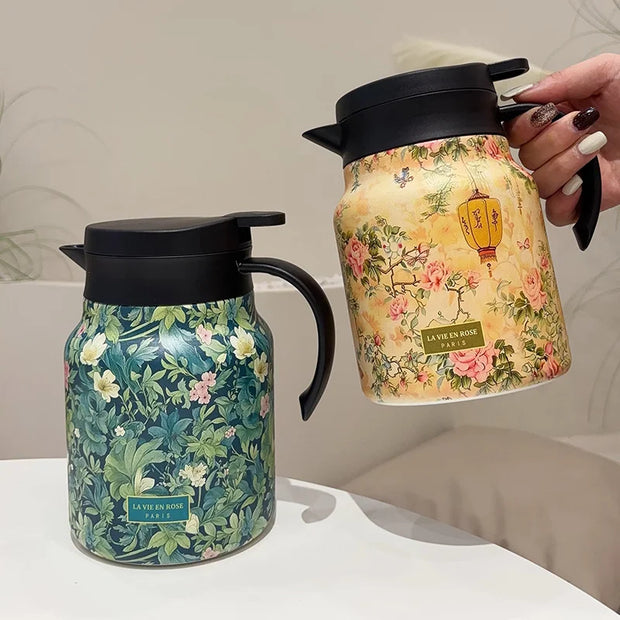Théière Thermos | Vintage fleurie 1000ml