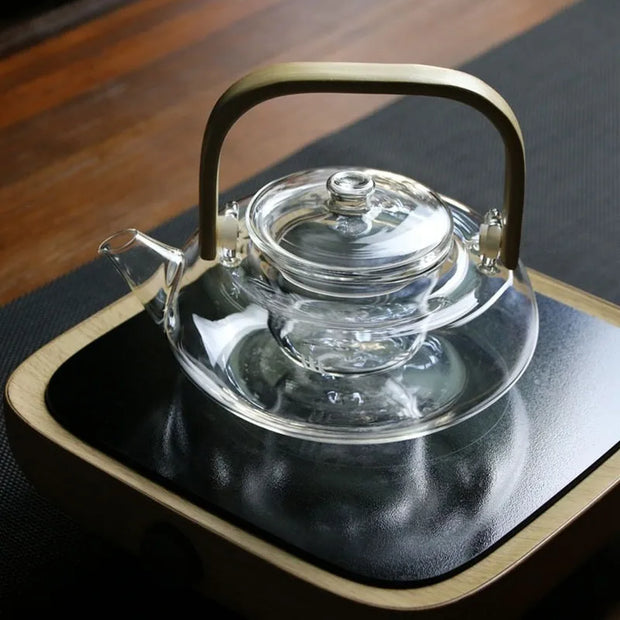 Théière en verre | Zen bambou