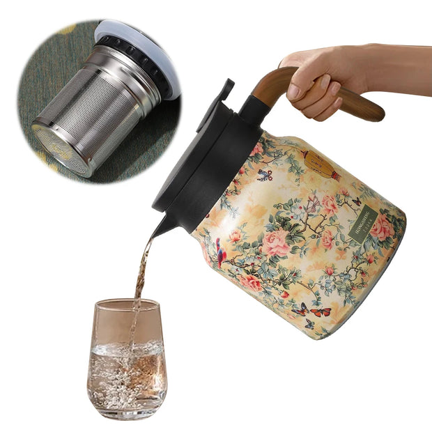 Théière Thermos | Style Florale Ancien 1000 ml