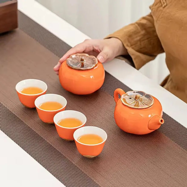 Service à thé | Coffret Fruit Kaki