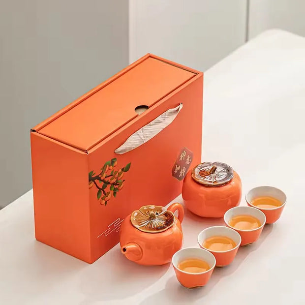 Service à thé | Coffret Fruit Kaki