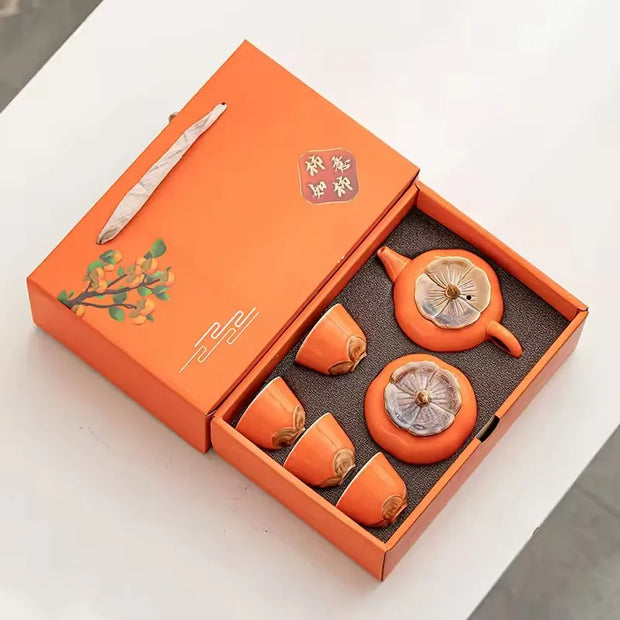 Service à thé | Coffret Fruit Kaki
