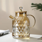 Théière en Verre | Cristal Doré