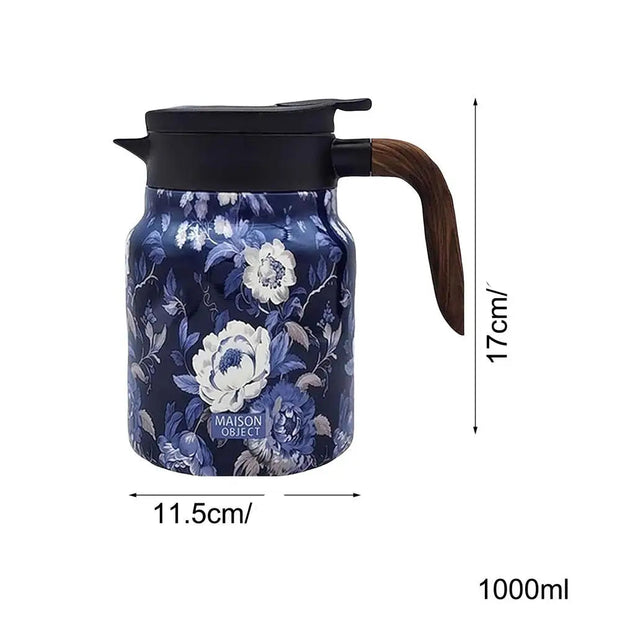 Théière Thermos | Vintage fleurie 1000ml