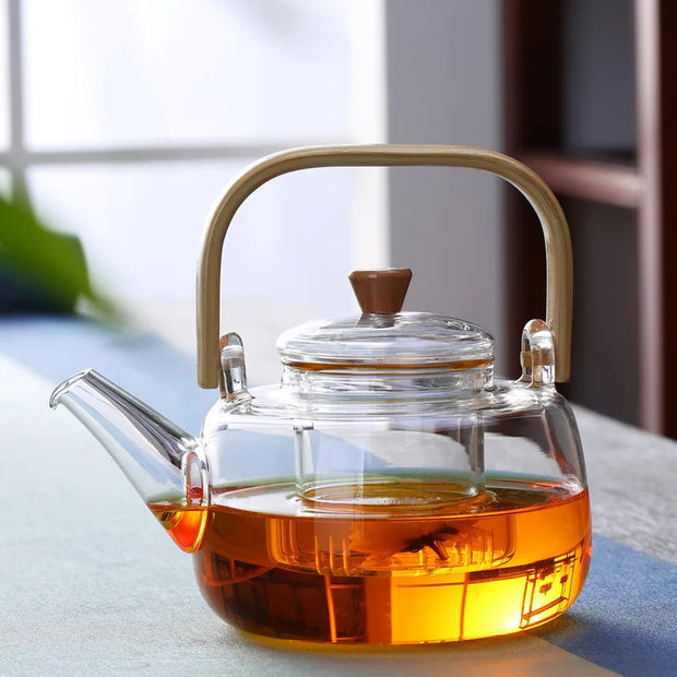 Théière en verre | Zen bambou