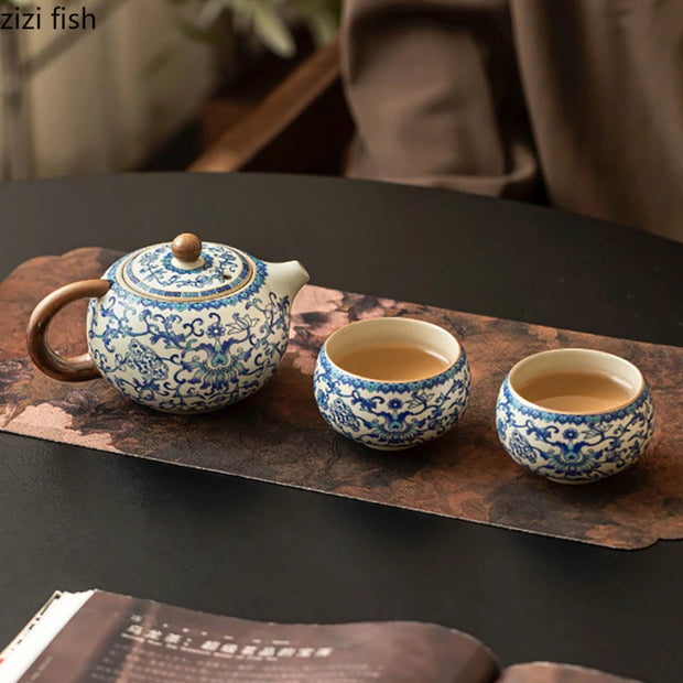 Théière Céramique | Azure petals