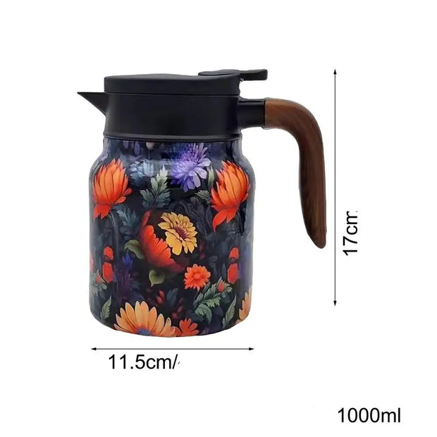 Théière Thermos | Vintage fleurie 1000ml