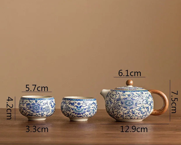 Théière Céramique | Azure petals