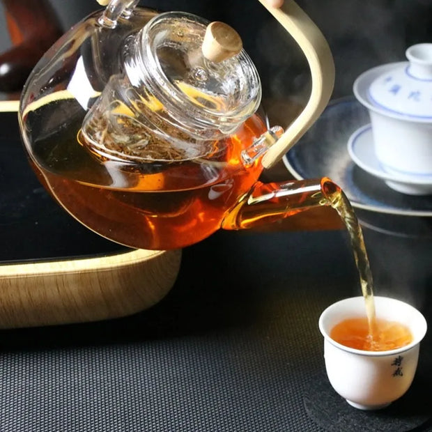 Théière en verre | Zen bambou