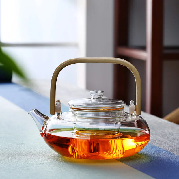 Théière en verre | Zen bambou