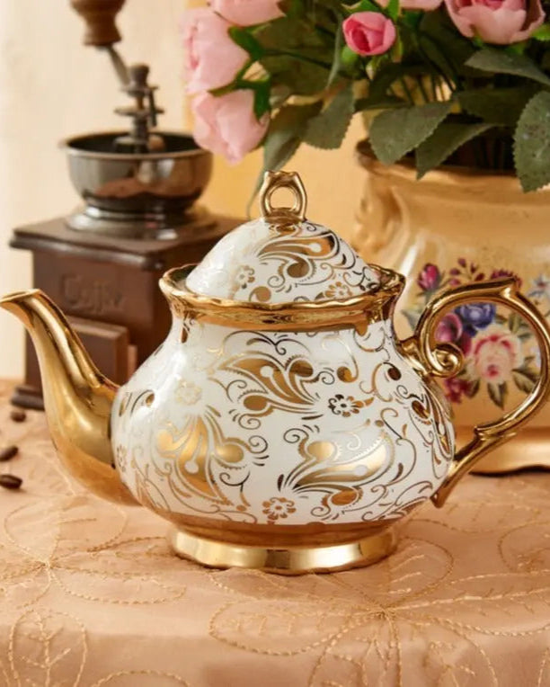 Théière Anglaise | Porcelaine Doré