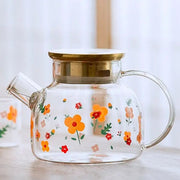 Théière en Verre | Fleurs 1L - 1.7L