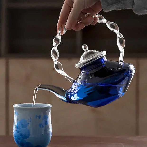 Théière en Verre | Goutte de Saphir