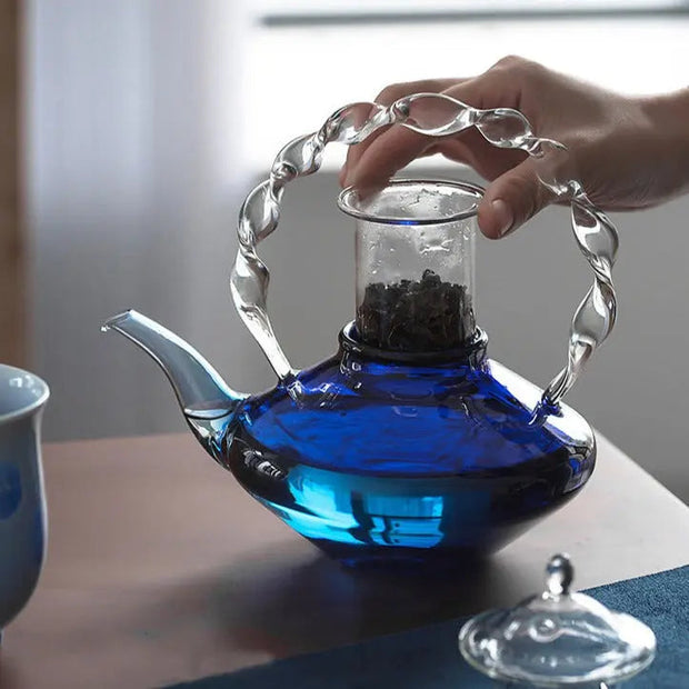 Théière en Verre | Goutte de Saphir