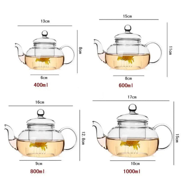 Théière en Verre |  400ML - 1L
