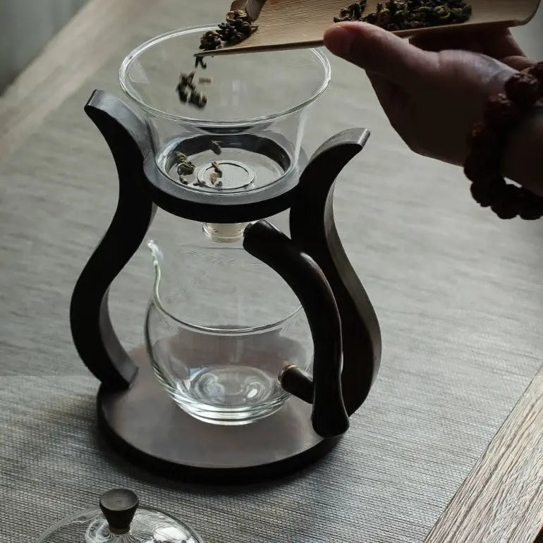 Théière | Verre et Bois