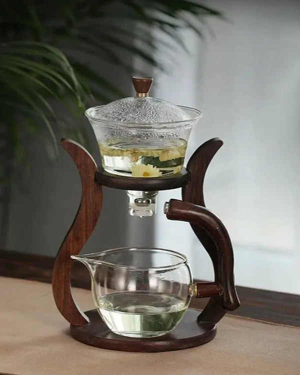Théière | Verre et Bois