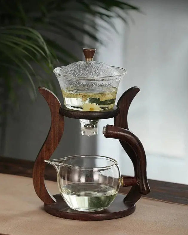 Théière | Verre et Bois